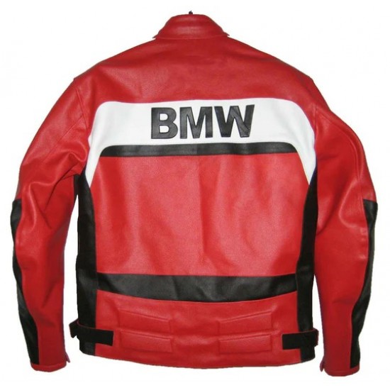 BMW Motorcycle Red Black White Racing Leather Jacket BMW Motorcycle Red Black White Racing Leather Jacket