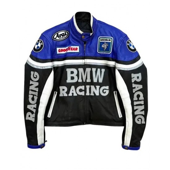 BMW Racing Black Leather Jacket BMW Racing Black Leather Jacket