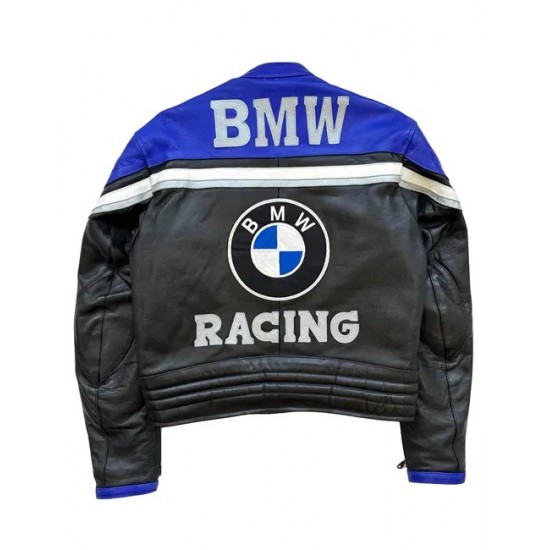 BMW Racing Black Leather Jacket BMW Racing Black Leather Jacket