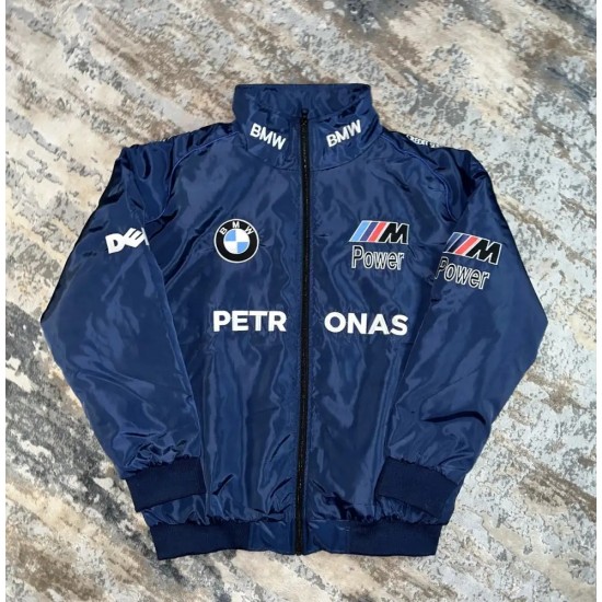 Unisex BMW Sauber Navy Bomber Jacket Unisex BMW Sauber Navy Bomber Jacket