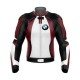 BMW White Maroon Motorcycle Leather Racing Jacket BMW White Maroon Motorcycle Leather Racing Jacket