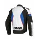 BMW White Safety Motorcycle Racing Leather Jacket BMW White Safety Motorcycle Racing Leather Jacket