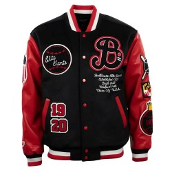 Baltimore Elite Giants Black & Red Varsity Jacket 
