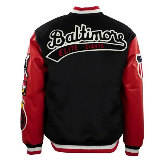 Baltimore Elite Giants Black & Red Varsity Jacket