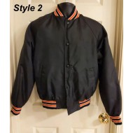 Baltimore Orioles 70’s Bomber Black Jacket