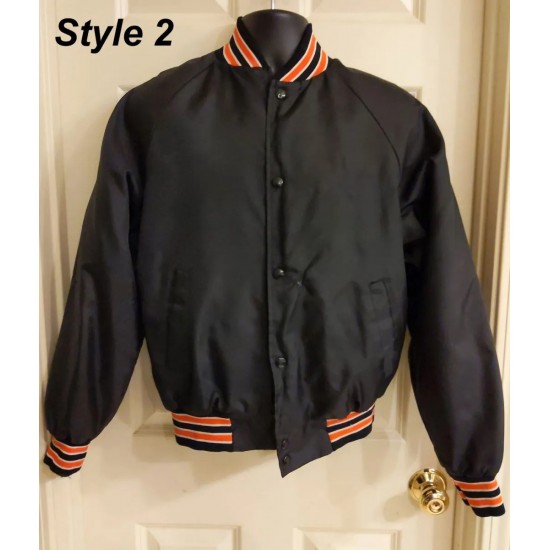 Baltimore Orioles 70’s Bomber Black Jacket Baltimore Orioles 70’s Bomber Black Jacket