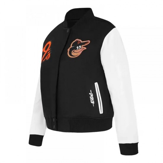 Baltimore Orioles Black Varsity Jacket Baltimore Orioles Black Varsity Jacket