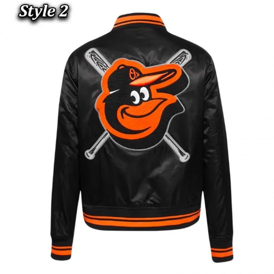 Baltimore Orioles Mashup Classic Rib Satin Jacket Baltimore Orioles Mashup Classic Rib Satin Jacket
