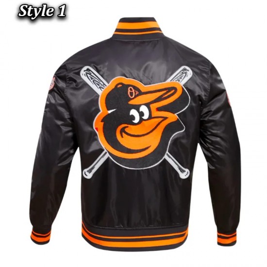 Baltimore Orioles Mashup Classic Rib Satin Jacket Baltimore Orioles Mashup Classic Rib Satin Jacket