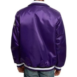 Baltimore Ravens Purple Satin Varsity Jacket