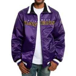 Baltimore Ravens Purple Satin Varsity Jacket
