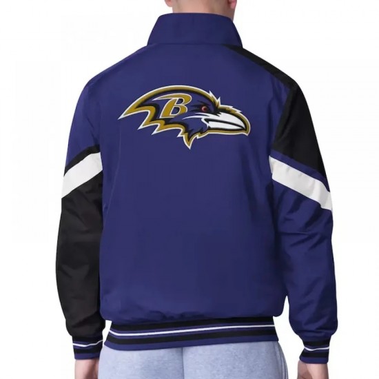 Baltimore Ravens Strong Arm Purple Full-Zip Jacket