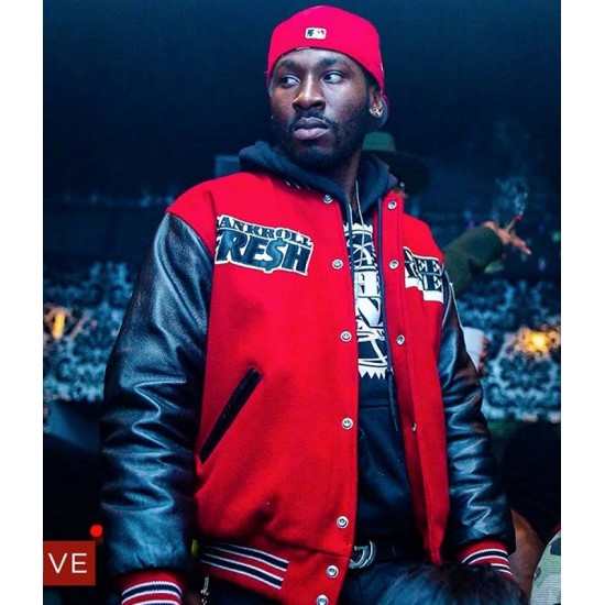 Bankroll Fresh Street Money Worldwide Letterman Jacket Bankroll Fresh Street Money Worldwide Letterman Jacket