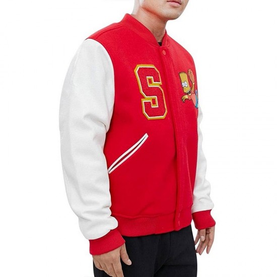 Bart Simpson Varsity Jacket Bart Simpson Varsity Jacket