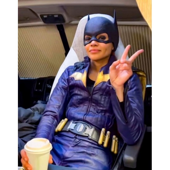 Batgirl Leslie Grace Leather Jacket Costume Batgirl Leslie Grace Leather Jacket Costume