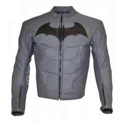 Batman Arkham Knight Gray Leather Jacket 