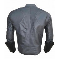 Batman Arkham Knight Gray Leather Jacket 