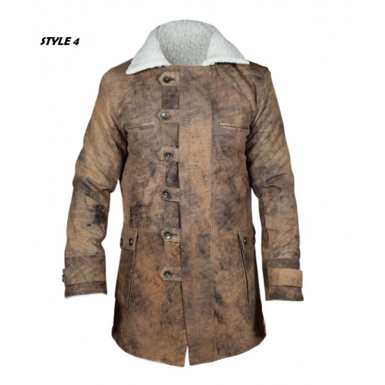 Men's Fashion Dark rising knight Bane Coat With Artificial Fur