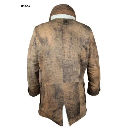 Mens Bane Knight Military Leather Cosplay Costume - Coat for Men