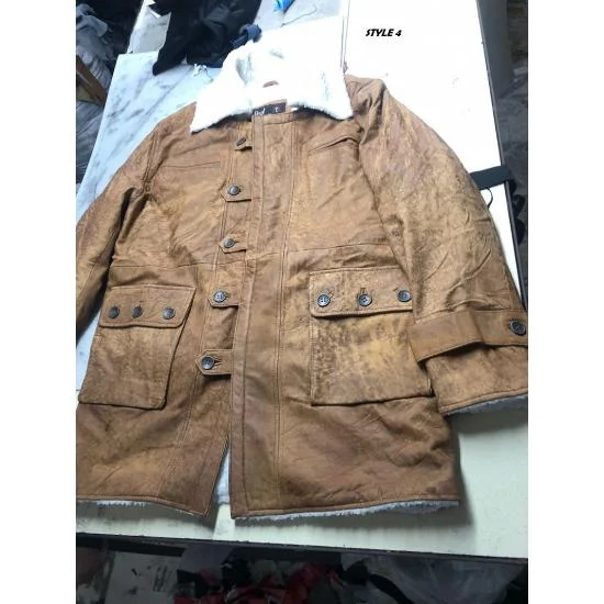 Mens Bane Knight Military Leather Cosplay Costume - Coat for Men