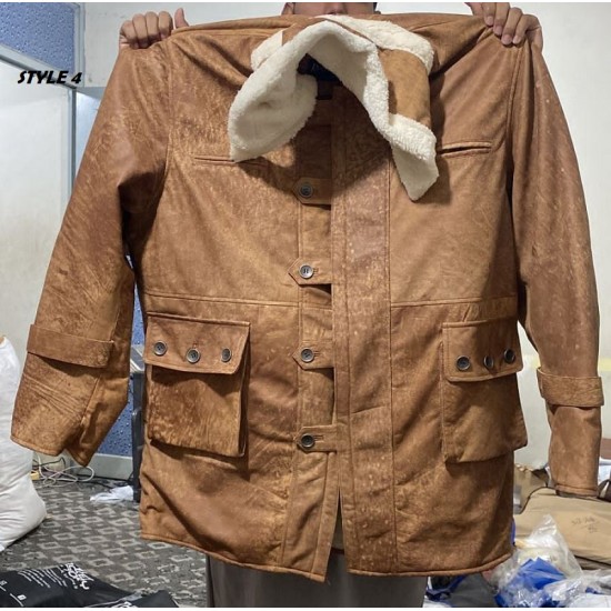 Men's Fashion Dark rising knight Bane Coat With Artificial Fur