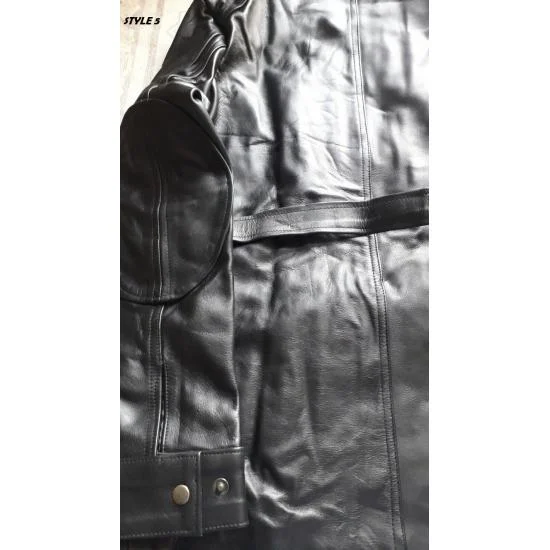 Mens Bane Knight Military Leather Cosplay Costume - Coat for Men