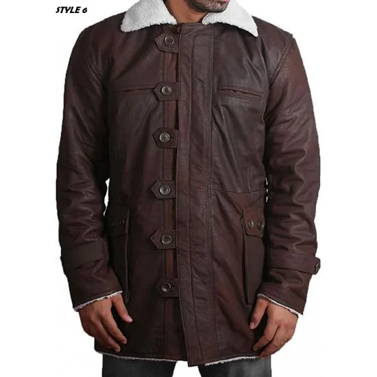 Mens Bane Knight Military Leather Cosplay Costume - Coat for Men