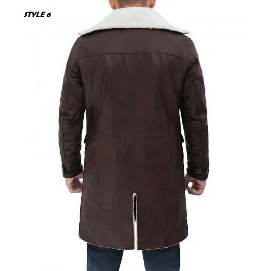 Mens Bane Knight Military Leather Cosplay Costume - Coat for Men