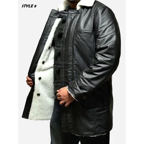 Mens Bane Knight Military Leather Cosplay Costume - Coat for Men