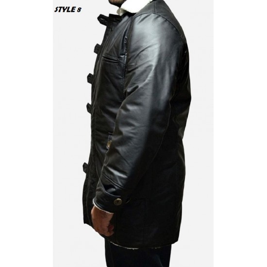 Men's Fashion Dark rising knight Bane Coat With Artificial Fur