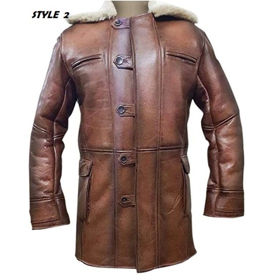 Men's Fashion Dark rising knight Bane Coat With Artificial Fur