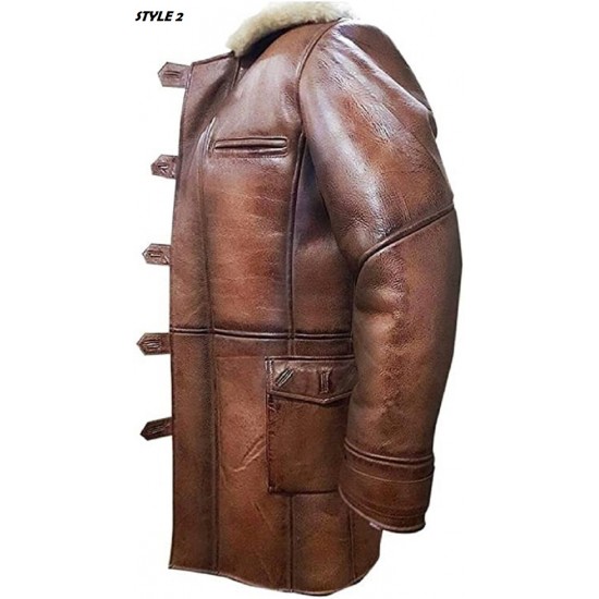 Men's Fashion Dark rising knight Bane Coat With Artificial Fur