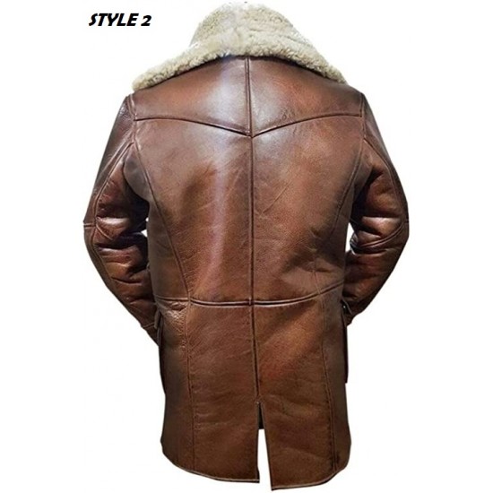 Men's Fashion Dark rising knight Bane Coat With Artificial Fur