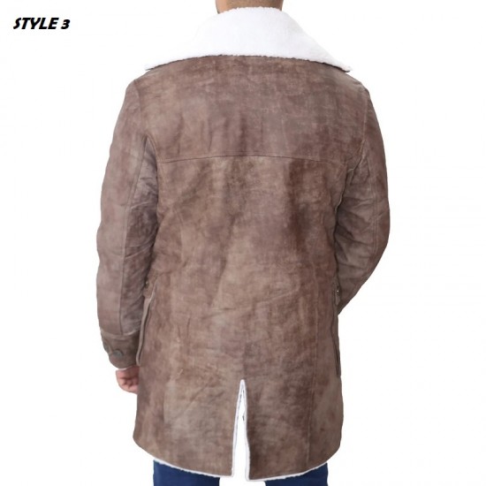 Men's Fashion Dark rising knight Bane Coat With Artificial Fur