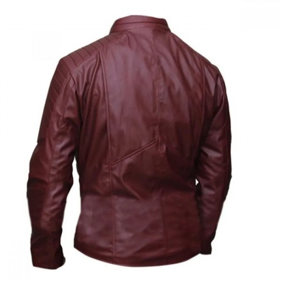 Batman vs Superman Dawn of Justice Maroon Leather Jacket