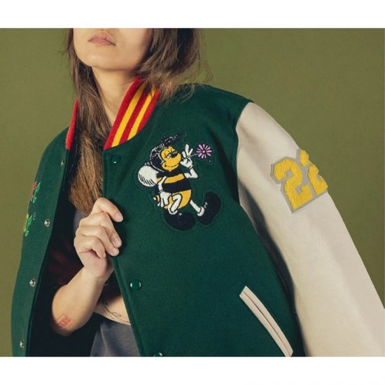 Bee Line Green Varsity Jacket Bee Line Green Varsity Jacket