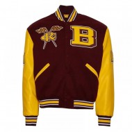 Bethune Cookman University Maroon & Gold Varsity Jacket