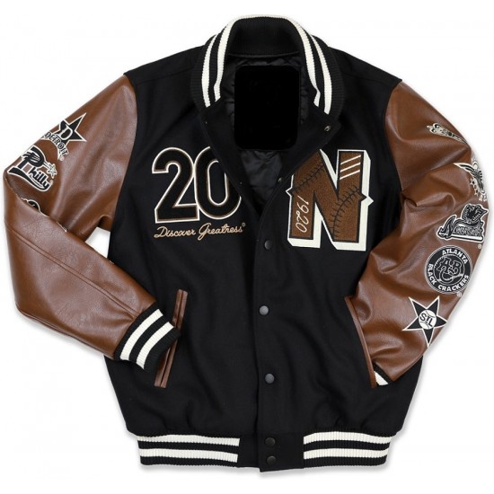 Big Boy Negro League Baseball S9 Mens Varsity Wool Jacket