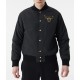 Black Chicago Bulls Team Script Bomber Jacket
