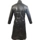 Black Leather Steampunk Gothic Long Trench Coat Black Leather Steampunk Gothic Long Trench Coat