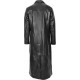 Black Leather Steampunk Trench Coat for Women Black Leather Steampunk Trench Coat for Women