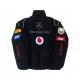 Black Mercedes Benz Santander Bomber Racing Jacket