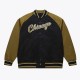 Black/Olive Chicago Bulls Double Clutch Satin Jacket Black/Olive Chicago Bulls Double Clutch Satin Jacket