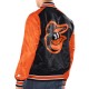Black & Orange Baltimore Orioles Varsity Satin Jacket