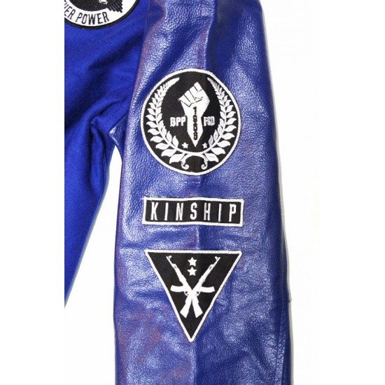 Black Panther Blue Varsity Jacket Black Panther Blue Varsity Jacket