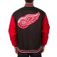 Black/Red Detroit Red Wings Two Hit Poly Twill Jacket Black/Red Detroit Red Wings Two Hit Poly Twill Jacket