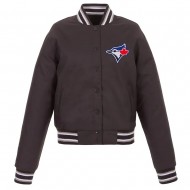 Black Toronto Blue Jays Poly-Twill Jacket