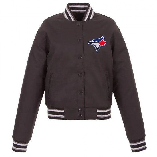 Black Toronto Blue Jays Poly-Twill Jacket