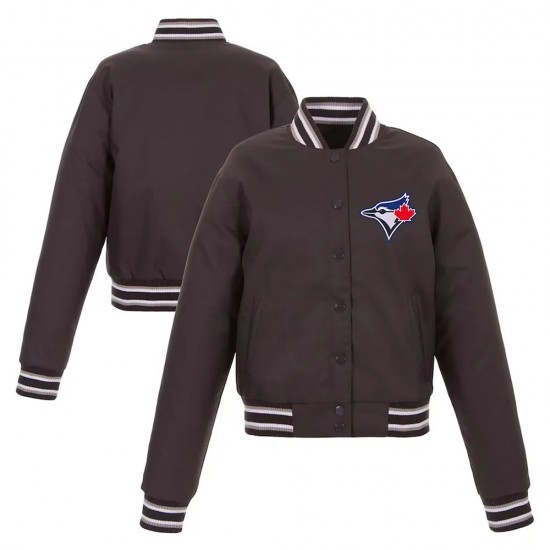 Black Toronto Blue Jays Poly-Twill Jacket
