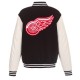 Black & White Detroit Red Wings Varsity Jacket Black & White Detroit Red Wings Varsity Jacket